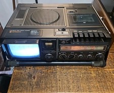Vintage Hitachi K-50L TV Radio Cassette Recorder 