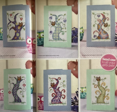 Cross stitch chart funky - funky, owl