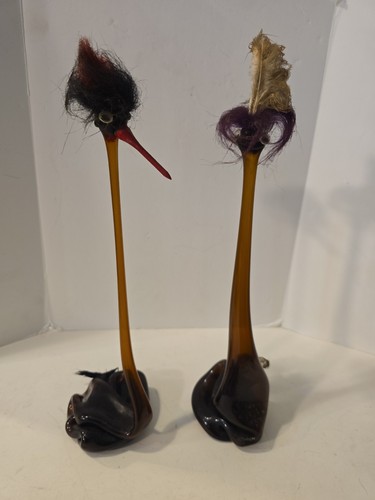 Vtg pair mcm art - vtg, blown