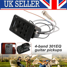 Fishman 4 Band 301 EQ Tuner Mic Presys Blend Acoustic Guitar Pickup Preamp C