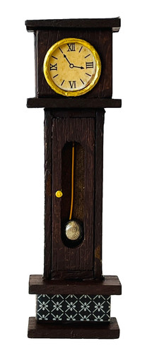 Miniature dollhouse tall case - dollhouse,
