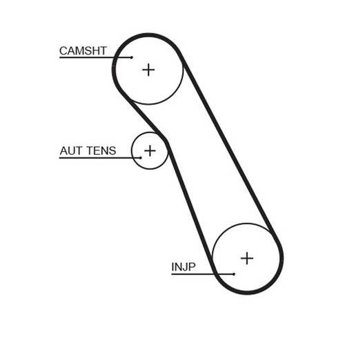 Gates 5541xs timing belt for - timing,