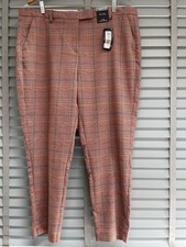 M&S Mia Check Trouser UK 20 R