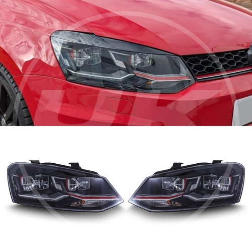 Led drl headlights red upgrade - led,