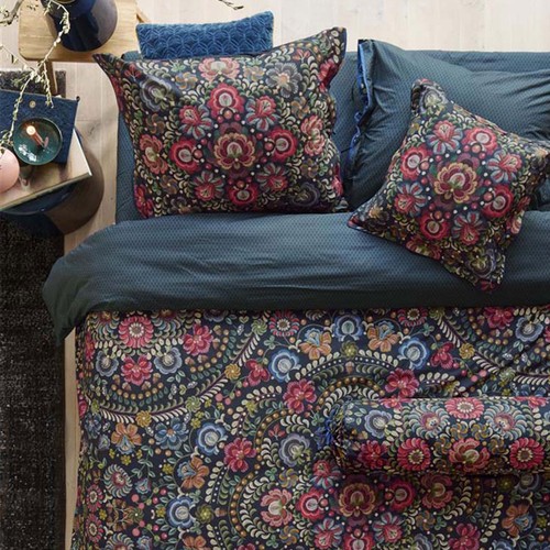 Ricamo dark blue cotton - ricamo,