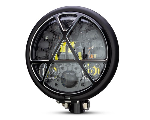 Motorbike led headlight black - headlight,