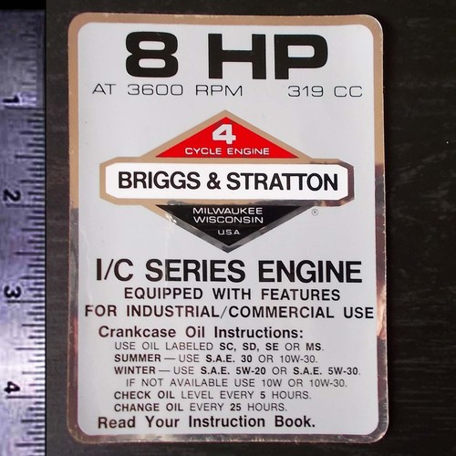 Briggs stratton 8 hp - briggs, &