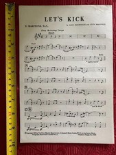 Vintage sheet music - music, "let's