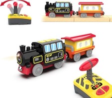 Remote Train Battery Operated Locomotive For Thomas Brio Wooden Track Kids Toy