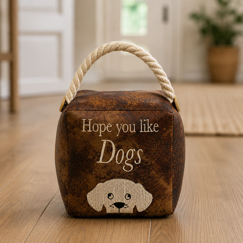 Heavy fabric door stop hope - fabric, “hope
