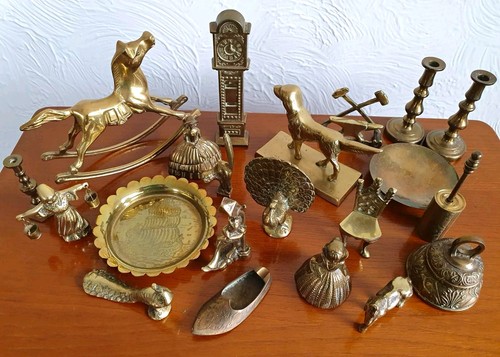 Job lot vintage solid - job, brass