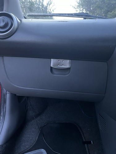 Grey glove box door cover - glove, lid