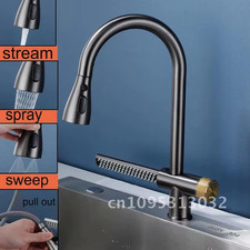 New Grey Waterfall Kitchen