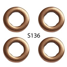 Kia Sedona Mk II 2.2 CRDi Diesel Injector copper washers / Nozzle Holder set x 4