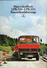 Mercedes-Benz LPK709-LPK 1113 German market 1980 sales brochure