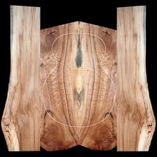 Marbled Peanut Figured Norway Maple Acoustic Guitar Back and Sides Super Jumbo