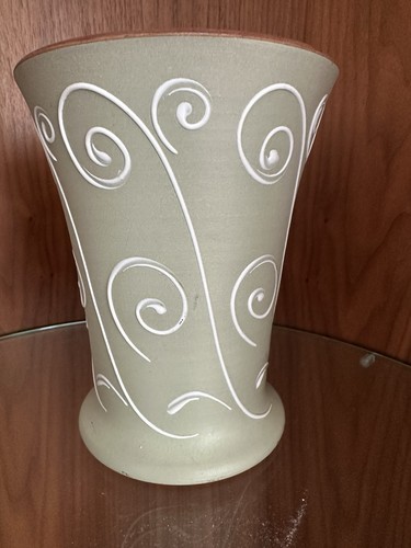 Vintage pale green vase - pale,