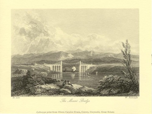 The menai bridge wales - the, bridge,