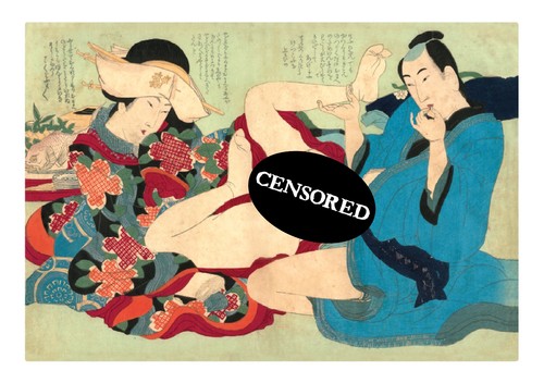 Japanese antique art shunga - antique,