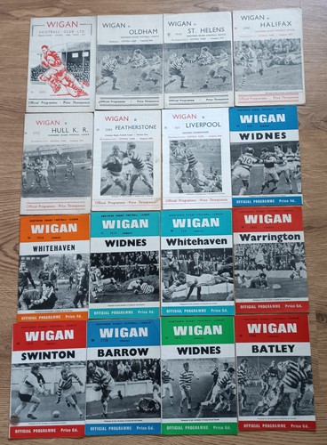 Wigan rugby league programmes - wigan,