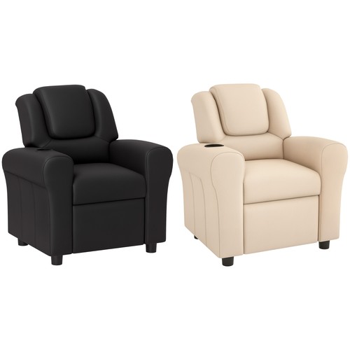 Homcom kids recliner chair - kids, w/