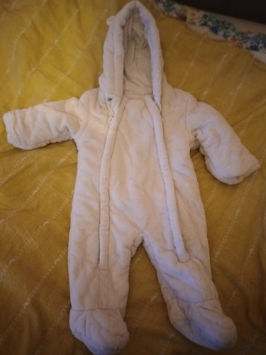 White faux fur baby - faux,