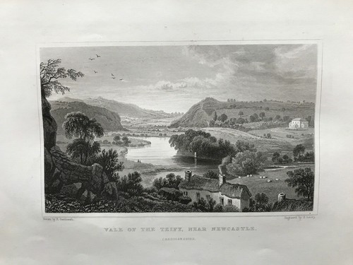1831 antique print vale - antique,