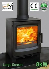 8KW MULTI FUEL STOVE CAST IRON
