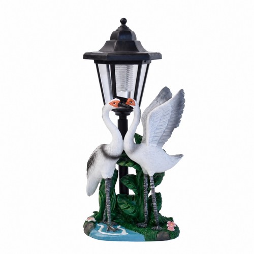 Crane statue with solar - crane,