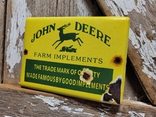 VINTAGE JOHN DEERE PORCELAIN