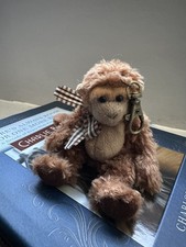 Charlie Bears Bag Buddy Mina Monkey, With Tags