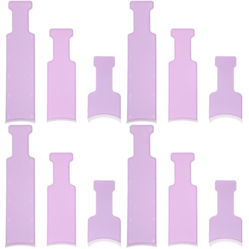 Purple plastic hair - purple,