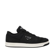 PRADA Mens Downtown Sneakers Renylon Black White Sole Low Top UK 9 RRP 810