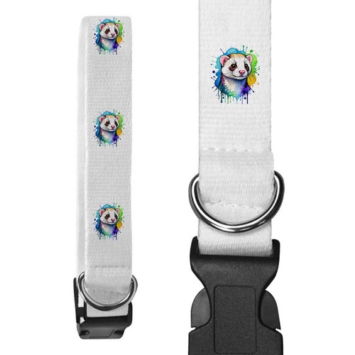 Ferret portrait dog collars - 'ferret, portrait'