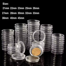 100Pcs Coin Cases Capsules