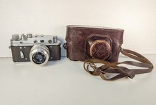 Soviet Zorki 2-C Rangefinder Film Camera with Industar-50 f/3.5 Lens & Case