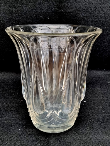 Vintage large heavy hand blown - heavy,