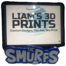 Decorative The Smurfs 3D  logo