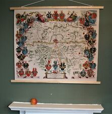 Antique Wall Map Territory of Frankfurt Blaeu Wall Art Print on Canvas 36x29in A