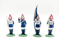 Vintage Britains Toy Soldiers Lifeguards plastic figures x4 L12