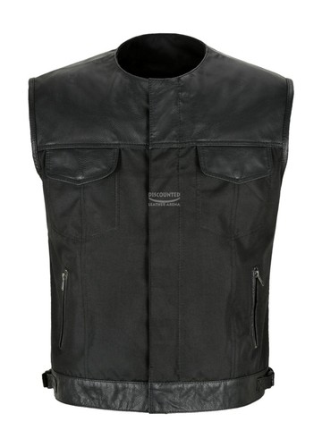 Mens biker waistcoat - biker,