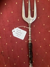 vintage silver toasting fork