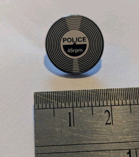 Police record novelty enamel - record,