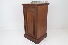 Edwardian Bedside Cabinet with Brass Gallery & Handle, c.1910