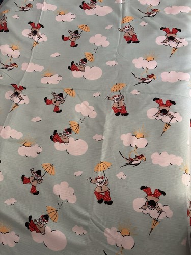 Vintage never used fabric - never, fabric-