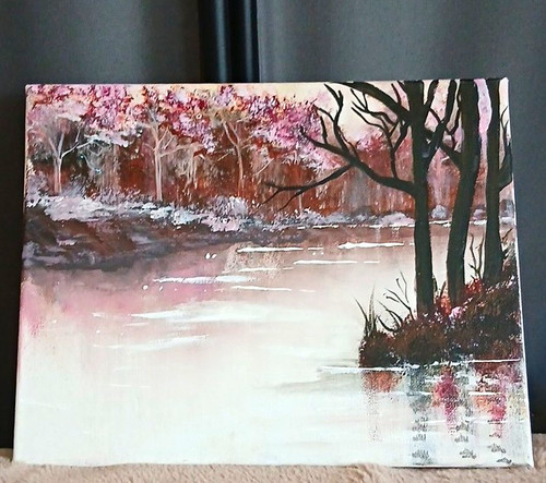 Landscape trees river - trees,