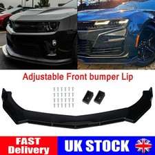 NEW Glossy Front Bumper Spoiler Lip Body Kit Splitter For Renault Clio Megane UK