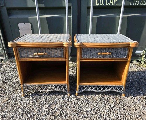 Pair vintage wicker cane - vintage,