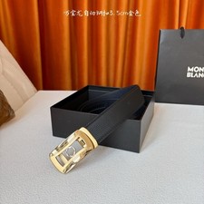 Montblanc Leather Belt Black