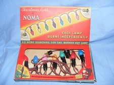Vintage Christmas Tree Decoration Lights Bulbs Noma 120 volt Working Glass C7